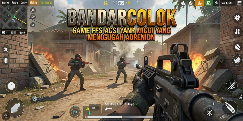 Tangkapan layar dari gameplay mendebarkan BANDARCOLOK di medan perang.
