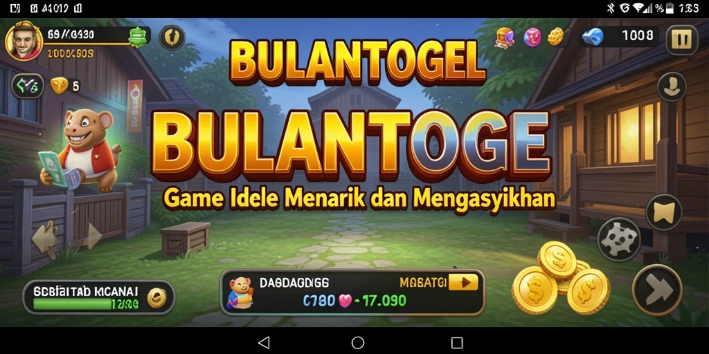 Tampilan gameplay BULANTOGEL yang santai dan menyenangkan.