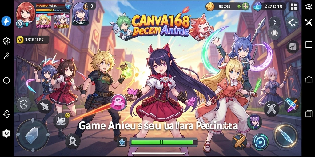 Tampilan gameplay seru dalam dunia Anime yang menakjubkan.