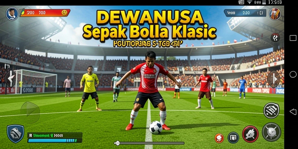 Screenshot gameplay DEWANUSA yang menunjukkan aksi seru di lapangan.