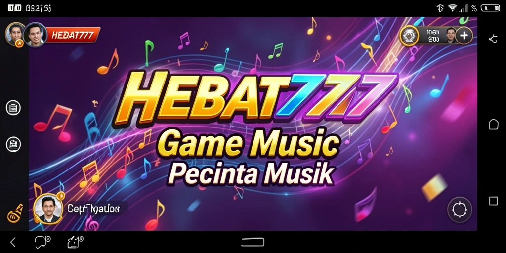 Tampilan gameplay HEBAT777 yang menarik dengan berbagai pilihan lagu musik.