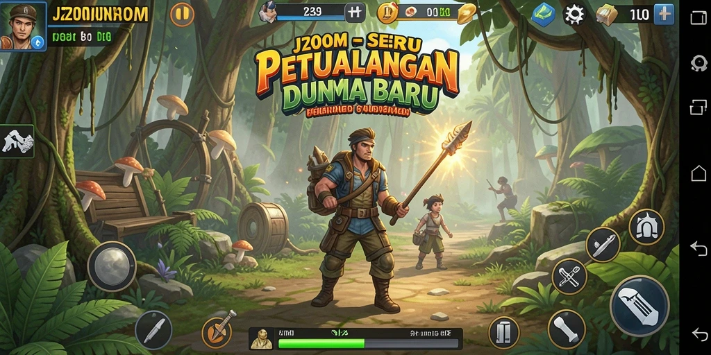 Tampilan gameplay J200M yang mendebarkan dan penuh petualangan.