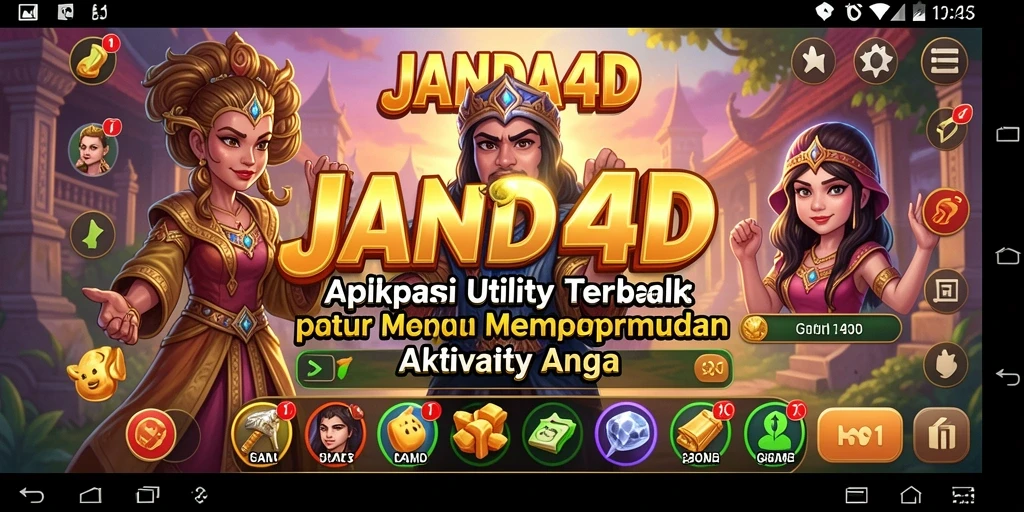 Screenshot utama JANDA4D menampilkan tampilan antarmuka yang bersih dan fungsional.