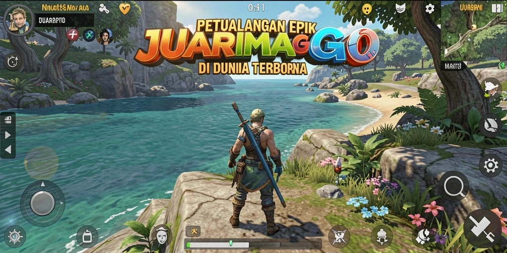 Tampilan gameplay JUARAGO yang memukau dan penuh petualangan.