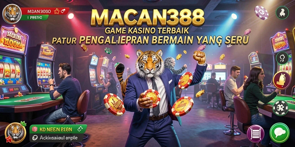 Screenshot utama <strong>MACAN388</strong> menampilkan pengalaman bermain kasino yang mendebarkan.