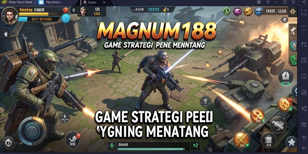 Gameplay seru MAGNUM188 dengan strategi perang yang mendebarkan.
