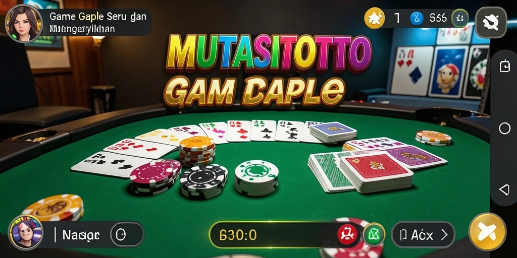 Tampilan gameplay seru dan penuh strategi dalam MUTASITOTO.