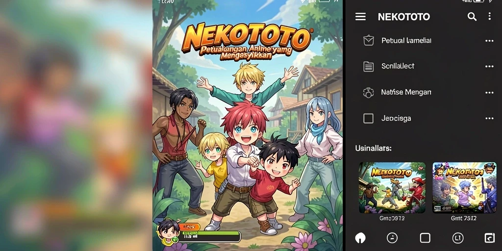 Tampilan gameplay seru di dunia Anime NEKOTOTO.