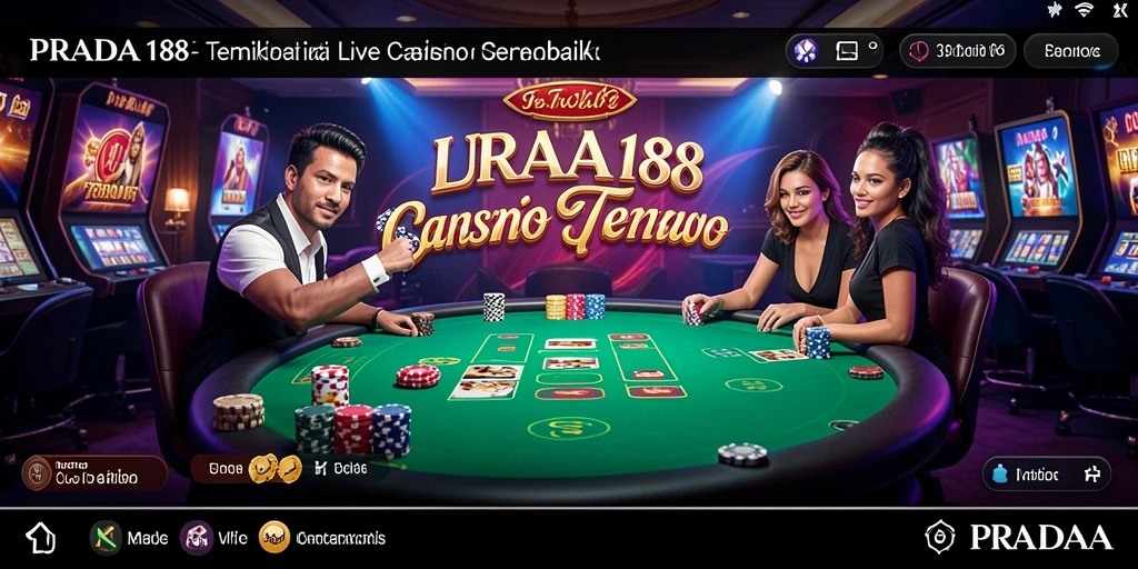 Tampilan gameplay Live Casino di PRADA188 yang menakjubkan dan interaktif.