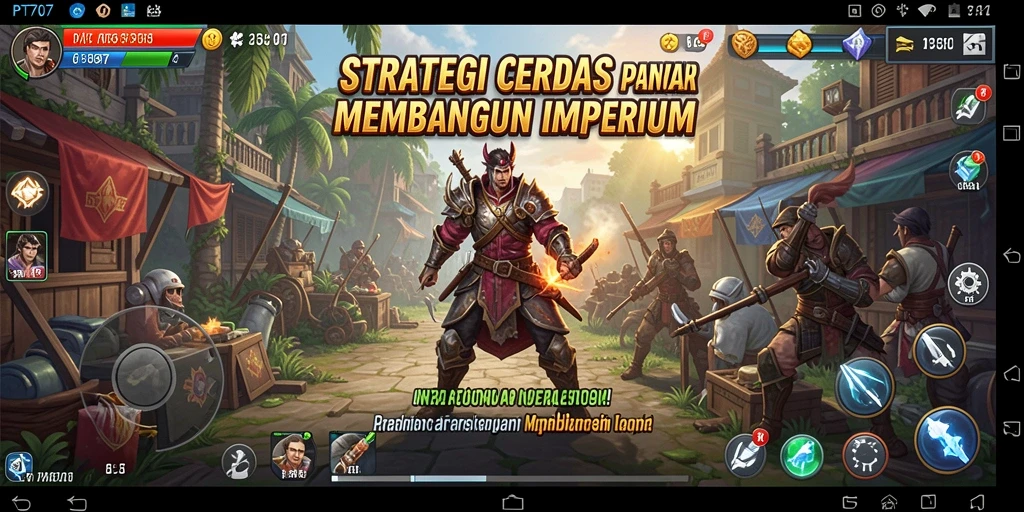 Screenshot gameplay PT707 menampilkan aksi strategi yang mendebarkan.