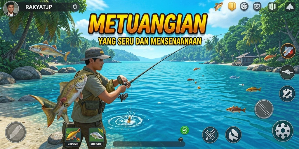 Tangkapan ikan terbesar dalam RAKYATJP dengan grafis memukau.