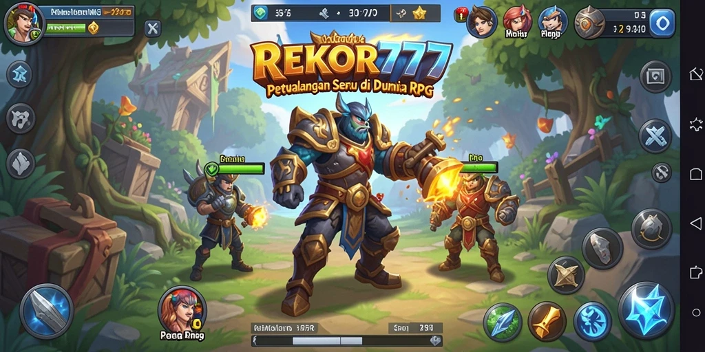Tampilan dinamis gameplay RPG di REKOR777