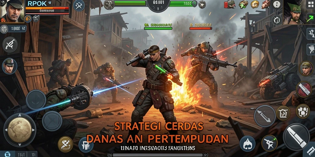 Screenshot gameplay RPOK menampilkan strategi pertarungan yang mendebarkan.