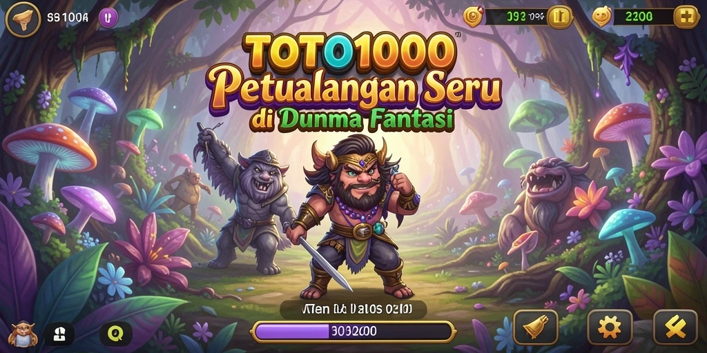 Tampilan gameplay TOTO1000 yang mendebarkan dan penuh warna.