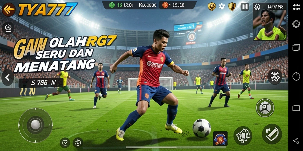 Tampilan gameplay TYA777 dengan aksi olahraga yang seru dan mendebarkan.