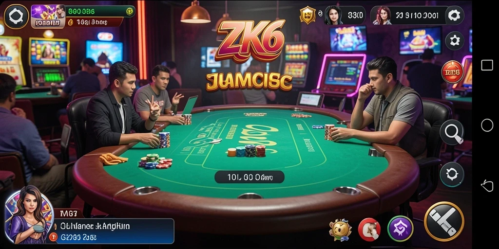 Tampilan menarik dari gameplay Kasino di ZK6.