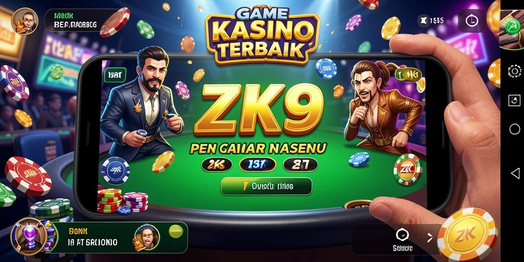 Tampilan gameplay Kasino yang seru dan menarik di ZK9.